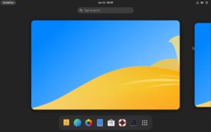 Abbildung 1: Die Ubuntu-Basis sieht man Vanilla&nbsp;OS nicht an, es erinnert eher an Fedora. Unter der Haube steckt viel mehr, als der unscheinbare Auftritt vermuten l&auml;sst.