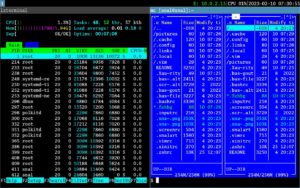 Abbildung 3: Auf dem Desktop k&ouml;nnen im Terminal mehrere Anwendungen simultan ablaufen.
