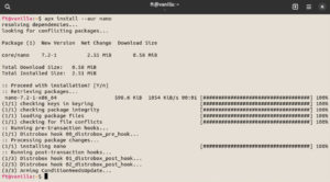 Abbildung 5: APX erlaubt die Installation von Anwendungen aus Distributionen wie Arch Linux oder Fedora in Distrobox-Containern. Als Parameter dient das jeweilige K&uuml;rzel der gew&uuml;nschten Distribution.