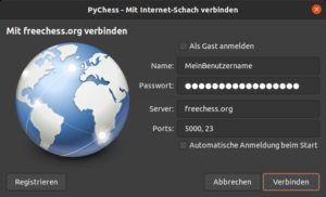 Abbildung 9: Pychess bietet die Möglichkeit, online Schach zu spielen. So treten Sie gegen Herausforderer aus der ganzen Welt an.