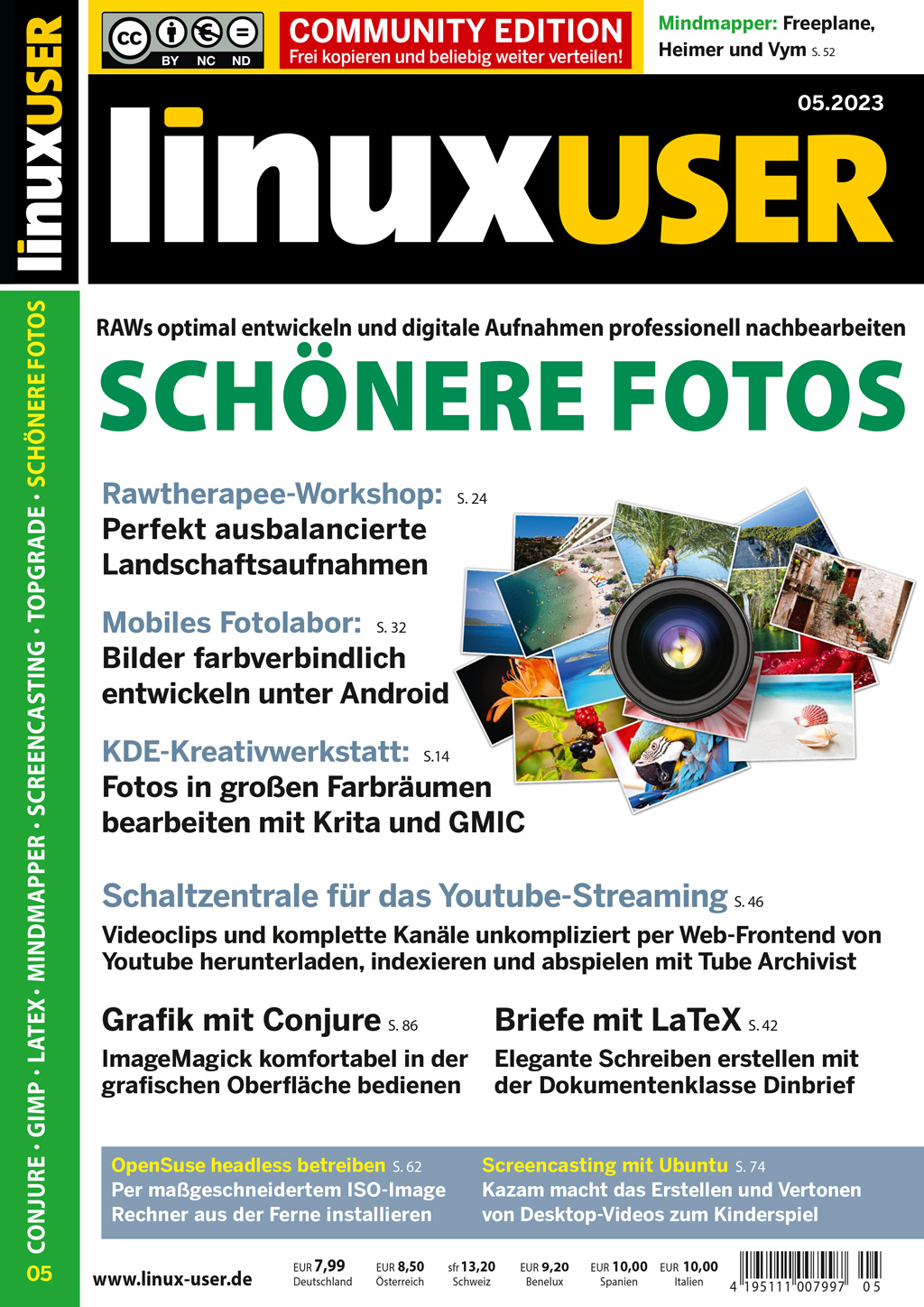 Heftcover LinuxUser Community Edition 05/2023