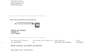 Abbildung 3: Eine Internet-Marke der Deutschen Post k&ouml;nnen Sie auch mit der LaTeX-Dokumentenklasse <span class="ui-element">dinbrief</span> nutzen.