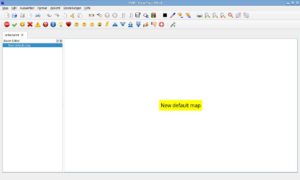Abbildung 6: In Vym f&auml;llt die untere Schalterleiste auf, deren Symbole sich in die Mindmaps integrieren lassen.