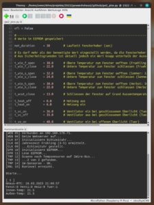 Abbildung 4: Die Python-IDE Thonny, in der der Code der Steuerung entwickelt wurde.