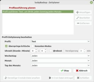 Abbildung 10: Mithilfe eines Zeitplaners f&uuml;hren Sie Sicherungen automatisch aus.