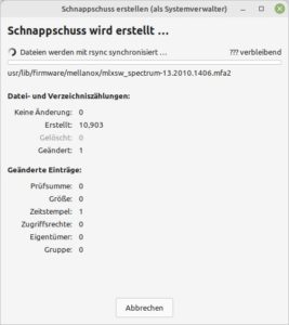 Abbildung 13: Eine Fortschrittsanzeige informiert Sie &uuml;ber den laufenden Prozess.