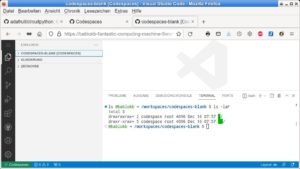 Abbildung 1: Codespaces erlaubt den Zugriff auf die Entwicklungsplattform per Webbrowser.