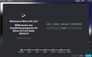 Abbildung 3: Das Design des Calamares-Installers weicht in der Optik ein wenig vom Standard ab, in der Bedienung verh&auml;lt sich der Installer aber wie gewohnt.