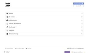 Abbildung 3: Dank der übersichtlichen grafischen Web-Bedienoberfläche von YunoHost gleicht das Einrichten und Administrieren eines Servers einem Kinderspiel.