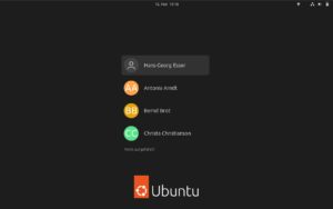 Abbildung 4: Der Login-Dialog erscheint, nachdem Sie sich aus einer laufenden Sitzung abmelden oder das Feature <span class="ui-element">Benutzer wechseln</span> verwenden.