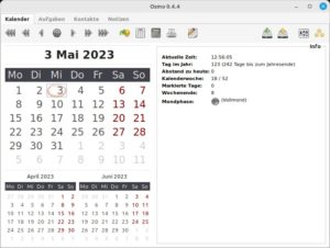 Abbildung 11: Osmo verfügt über ein etwas unkonventionell gestaltetes Programmfenster.