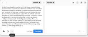 Abbildung 3: Nach einem Klick auf <span class="ui-element">Listen</span> liest die Software den Text vor.