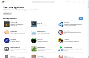 Abbildung 1: Flathub ist ein zentraler Shop zum Verwalten von Flatpaks. Viele Distributionen bringen den Software-Shop bereits mit.