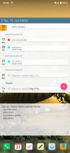 Abbildung 1: Smartphones helfen beim Organisieren des Alltags, wenn man eine CalDAV-Kalendersynchronisation oder ein Homescreen-Widget f&uuml;r Textmemos nachr&uuml;stet.