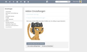 Abbildung 5: Friendica kann man durch Addons um zahlreiche Features erweitern, zum Beispiel dem witzigen Cat-Avatar-Creator.