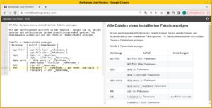 Abbildung 9: Die Bedienoberfl&auml;che von Markdown Live. Die Seite verr&auml;t jedoch nicht, welchen Markdown-Dialekt sie verwendet.