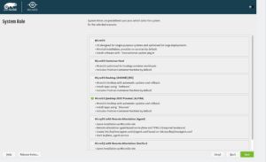 Abbildung 1: Die Definition der <span class="ui-element">System Role</span> findet w&auml;hrend der Installation statt. Das kann wie in unserem Fall MicroOS-Desktop, ein Container-Host oder ein mit TPM und Keylime abgesichertes MicroOS sein.