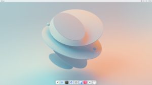 Abbildung 1: Das Cutefish Desktop Environment nimmt optisch deutliche Anleihen bei der Gnome-Arbeitsumgebung.