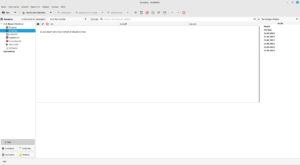 Abbildung 1: Das Evolution-Fenster wirkt direkt nach dem ersten Start übersichtlich, aber auch etwas leer.