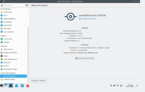 Abbildung 4: Nach der Installation zeigen die Systemeinstellungen einen aktuellen Plasma-Desktop und Kernel&nbsp;6.4. Die Gnome-Edition nutzt standardm&auml;&szlig;ig Wayland, w&auml;hrend der Plasma-Desktop als X11-Sitzung startet.