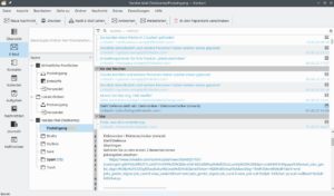 Abbildung 6: Das E-Mail-Fenster von Kontact orientiert sich an konventionellen Standards.