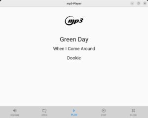 Abbildung 6: Screenshot des MP3-Players unter Linux.