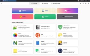 Abbildung 4: Auch Xubuntu nutzt Discover als App-Store, bringt aber daneben Synaptic mit.