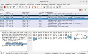Abbildung 5: Mit dem Paket-Sniffer Wireshark &uuml;berwachen Sie den Klartext-Netzwerkverkehr von FTP und anderen veralteten Diensten wie Telnet.