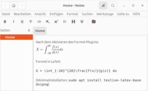 Abbildung 5: Mithilfe eines Plugins und von LaTeX bauen Sie Formeln als Bilder in das Wiki ein.
