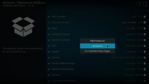 Abbildung 6: Den Autostart f&uuml;r den Dienst aktivieren Sie unter <span class="ui-element">Addons</span>&nbsp;| <span class="ui-element">Benutzer-Addons </span>&nbsp;| <span class="ui-element">Alle</span>.