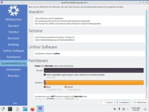 Abbildung 1: Bereits im Installer legen Sie fest, ob Sie unfreie Software auf dem System nutzen möchten.