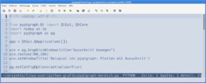 Abbildung 6: Das Farbschema Solarized erweist sich bei der Bearbeitung von Python-Code als gut lesbar.