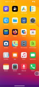 Abbildung 8: Nachinstallierte Apps funktionierten im Test einwandfrei, darunter KDE Connect, Komoot, Firefox und eine App der Volksbank. Vorinstallierte Apps lassen sich zwar deaktivieren, aber nur recht umst&auml;ndlich entfernen.