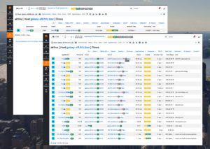 Abbildung 10: Mit wem spricht die App? Dank ARP-Spoofing zeigt NtopNG Verbindungen des Smartphones zu den Discord-Servern an. Im Hintergrund sehen Sie die Ansicht ohne ARP-Spoofing.