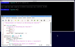 Abbildung 5: Der auf der Basis der Vorschl&auml;ge von Pylint verbesserte Programmcode erzielt die Maximalpunktzahl&nbsp;10.