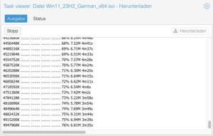 Abbildung 5: Wenn Sie die URL des ISO-Images kennen, lädt Proxmox es direkt vom Anbieter herunter.
