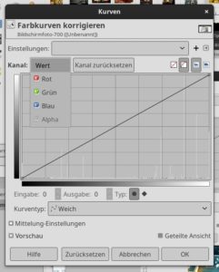 Abbildung 5: Mit dem Werkzeug <span class="ui-element">Farbkurven korrigieren</span> passen Sie auch einzelne Kan&auml;le an.
