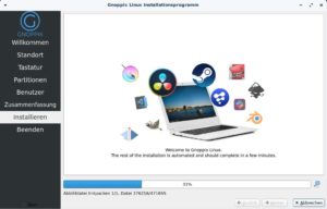 Abbildung 2: Zur Installation bringt GnoppixNG den bewährten Installer Calamares mit.