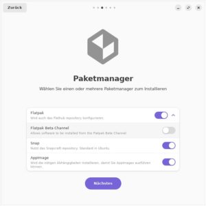 Abbildung 3: Rhino Linux bindet auch neue Paketmanagementsysteme ein.