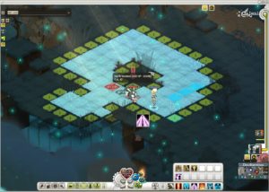 Abbildung 4: Kämpfe in Wakfu sind rundenbasiert und finden in einer Kampfblase statt. Hier zu sehen ist Darth Wodent, der schwierigste Gegner auf der Insel Rii.