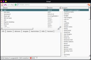 Abbildung 3: Octopi dient als grafisches Frontend für den Arch-Linux-Paketmanager Pacman.
