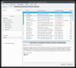 Abbildung 1: Suchbegriff eingeben, Häkchen setzen, auf <span class="ui-element">Übernehmen</span> klicken: Bei mitgelieferten Paketen ist die Softwareinstallation einfach.