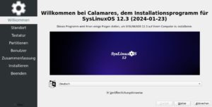 Abbildung 3: Calamares installiert das Debian-Derivat mit wenigen Klicks auf dem Rechner.