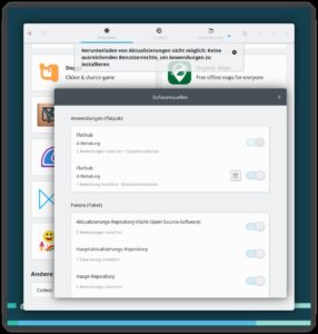 Abbildung 3: Sowohl der Software Store von KDE als auch der von Gnome unterstützen Flatpaks.