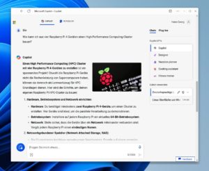 Abbildung 5: Mit Microsofts Copilot nutzen Sie ChatGPT unter Wubuntu, was aber ein Microsoft-Konto voraussetzt.