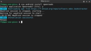 Abbildung 7: Waydroid macht das Integrieren von Android-Apps von F-Droid zum Kinderspiel. Das Prozedere unterscheidet sich nicht von dem bei anderen Paketsystemen.