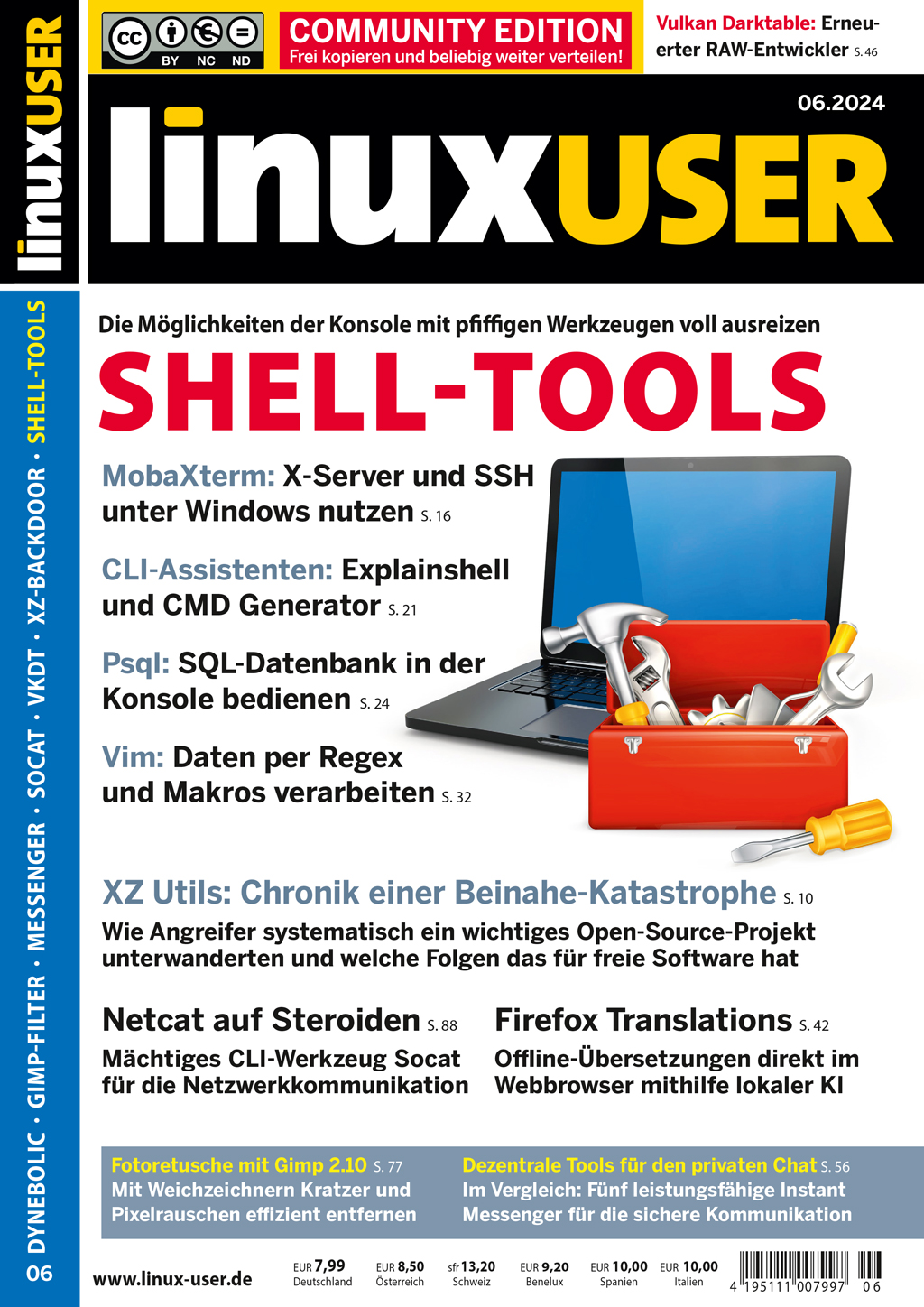 Heftcover LinuxUser Community Edition 06/2024