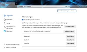 Abbildung 3: Die Sprachmodelle lassen sich einzeln oder in Bausch und Bogen herunterladen.