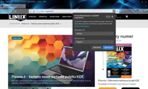 Abbildung 4: Auch die Website des polnischen Linux-Magazins l&auml;sst sich bei Bedarf mit Firefox Translations automatisch &uuml;bersetzen.