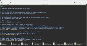 Abbildung 3: Die Konfigurationsdatei bietet gut dokumentierte Einstellm&ouml;glichkeiten. Im unteren Teil lassen sich nicht zu nutzende Module abw&auml;hlen, die die GUI dann nicht mehr anzeigt.
